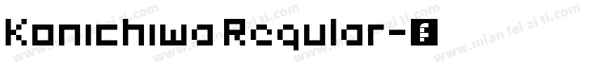 Konichiwa Regular字体转换